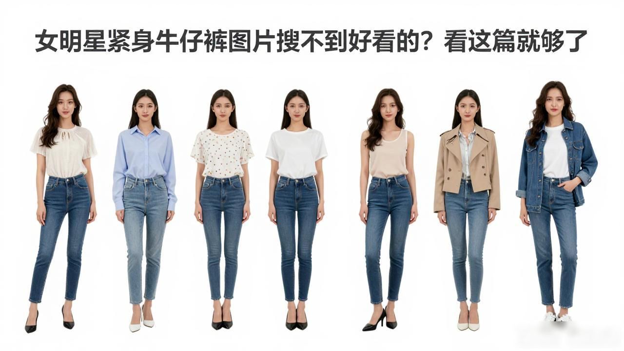 紧身牛仔裤子_最美紧身牛仔裤创意_女明星紧身牛仔裤图片