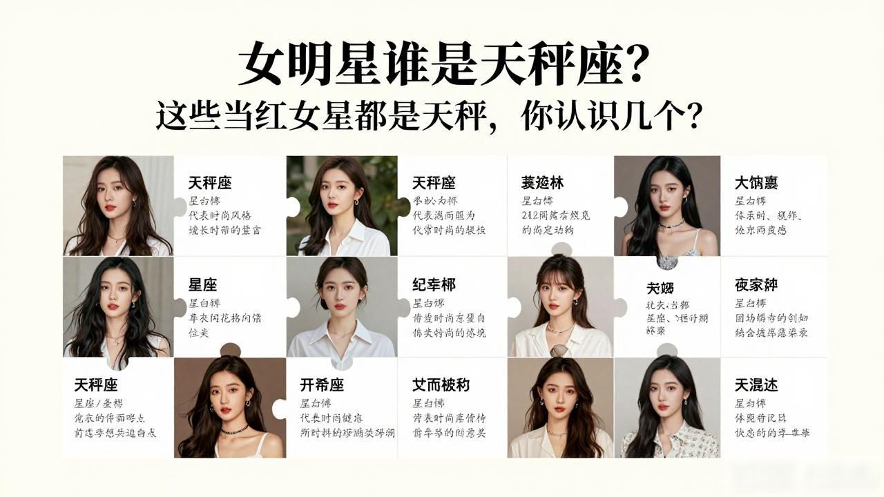 天秤座的女明星和男明星有哪些_女明星谁是天秤座_天秤座的女明星排行榜